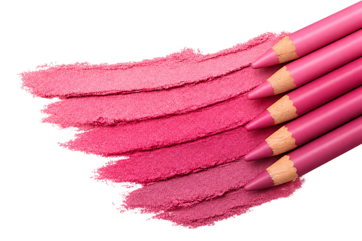Lip liner pencils and swatches, shown as a temporary placeholder